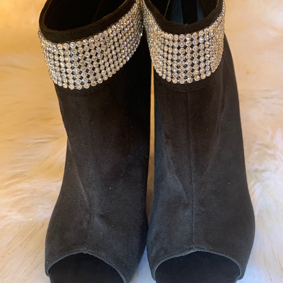 🤩 Stunning open toe Heels Booties Boots - Picture 2 of 6